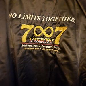 Vintage Bomber Jacket Salvation Army Satin